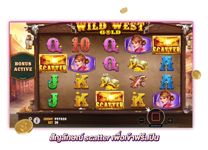 ฟรีสปินในเกม Wild West Gold